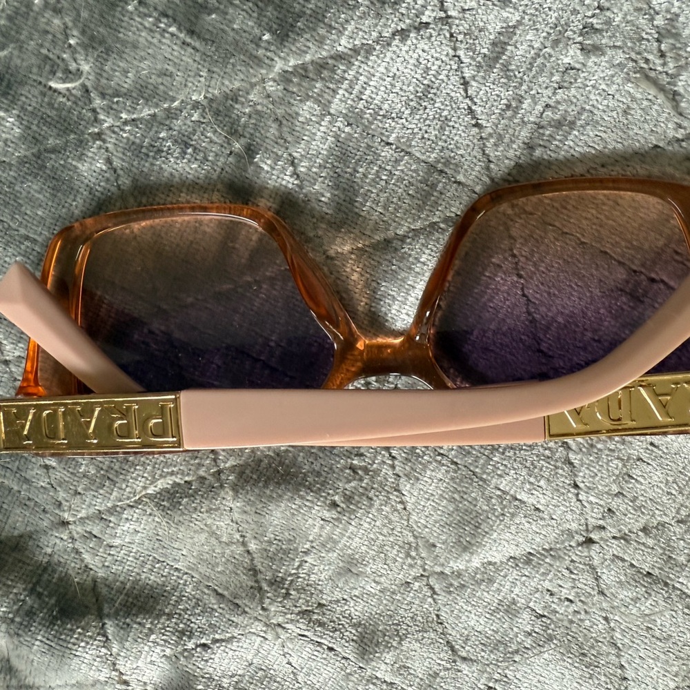 Prada Women's Sunglasses - Gold and Pink
